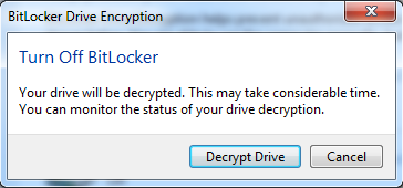 Click on Encrypt drive