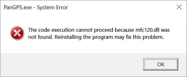 error message